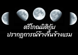 ตรีโกณมิติกับปรากฏการณ์ข้างขึ้นข้างแรม รูปภาพ 1